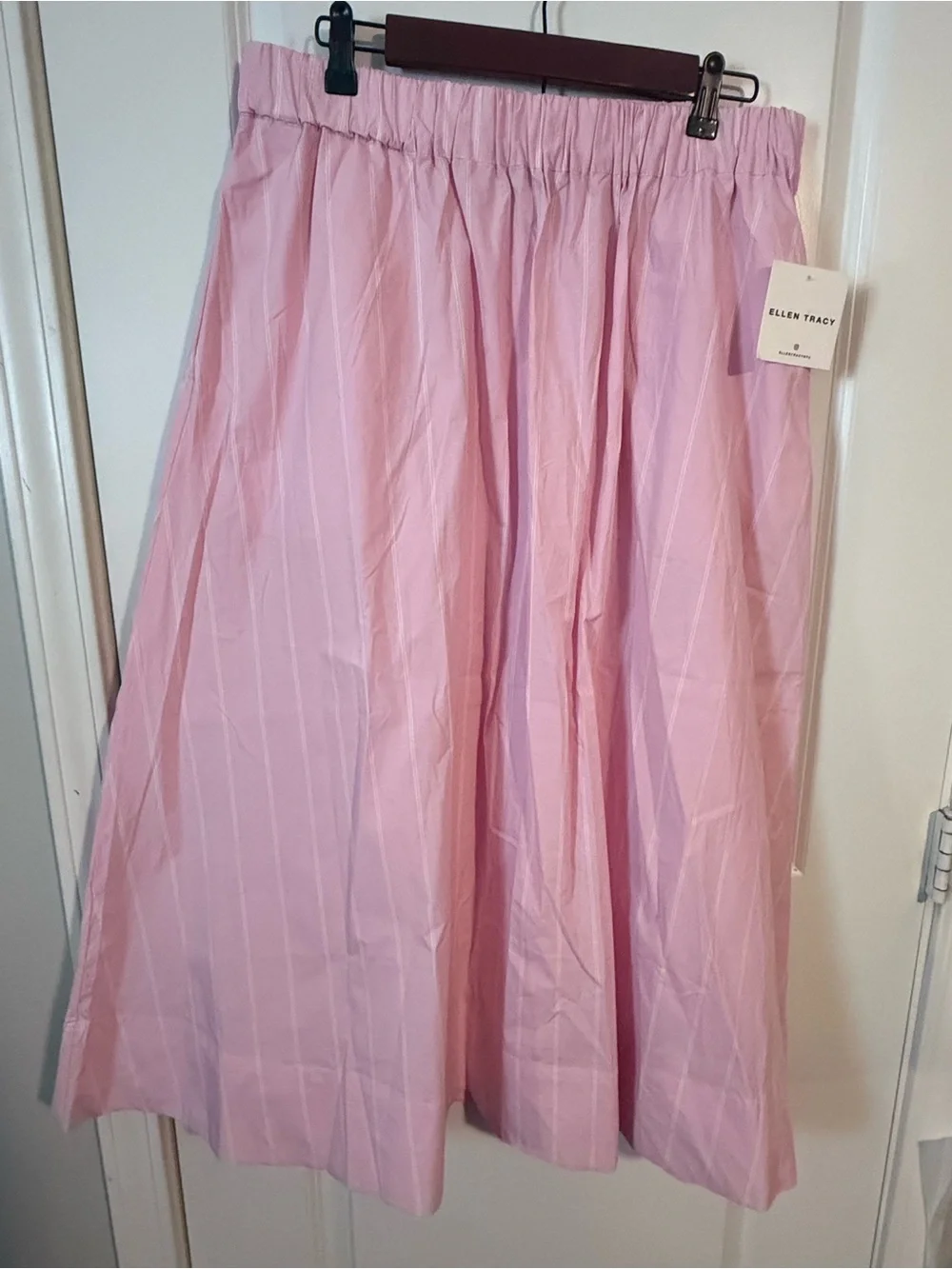 Ellen Tracy Pink Midi Skirt Pink